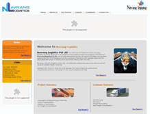 Tablet Screenshot of navranglogistics.com